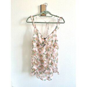 NEW w/ TAGS - For Love and Lemons Eden Ruffled floral nightgown Size Small